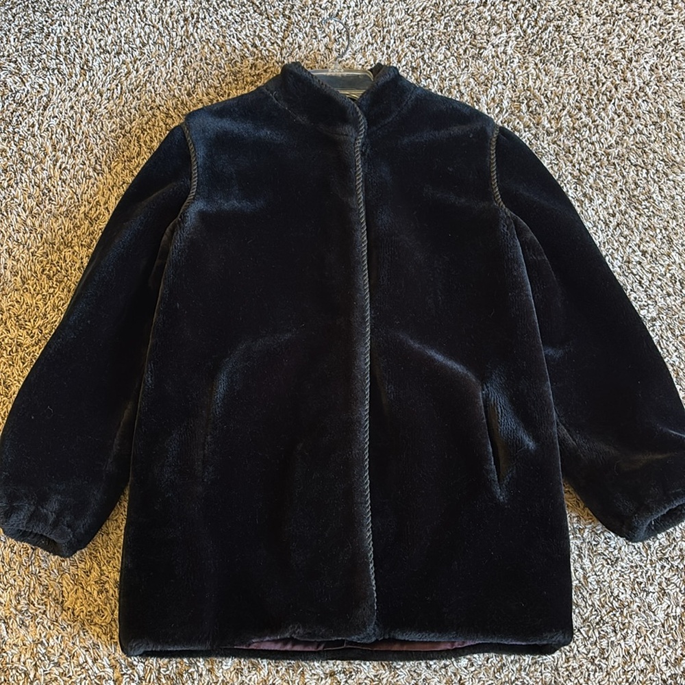 Jacques Saint
Laurent For Genelle Black Demi Buff
Faux Fur Coat Size 8 - Picture 3 of 14